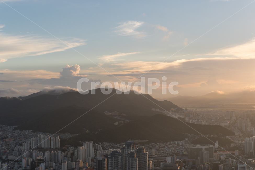 산,구름,빛,일몰,황령산,도시,풍경,city,landscape,경치,nature,자연,outdoors,옥외,scenery