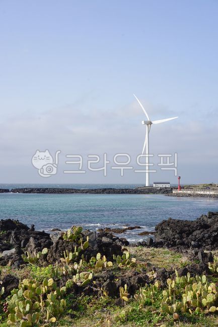 풍차,제주도,신창해안도로,풍력발전기,바다