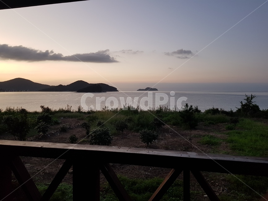 nature,자연,옥외,water,물,거제도,바다,해질녁,sunset,노을