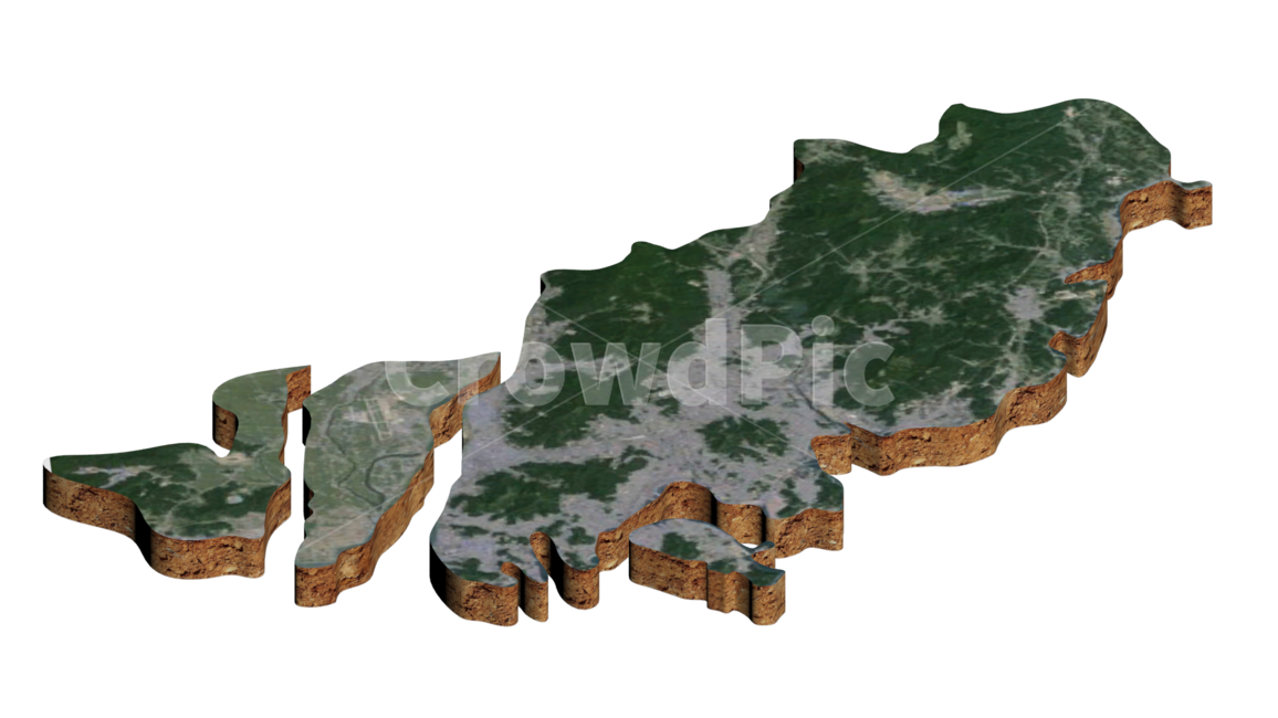 부산,경상도,대한민국,한국,지도,3d,map,누끼,remove background