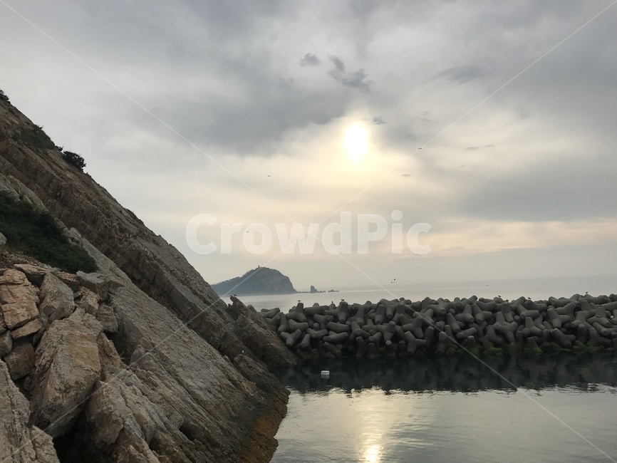 방파제,자연,백령도,바다,일몰,황혼,고요함,sea,nature,자연,풍경,nature,landscape,promontory,곶