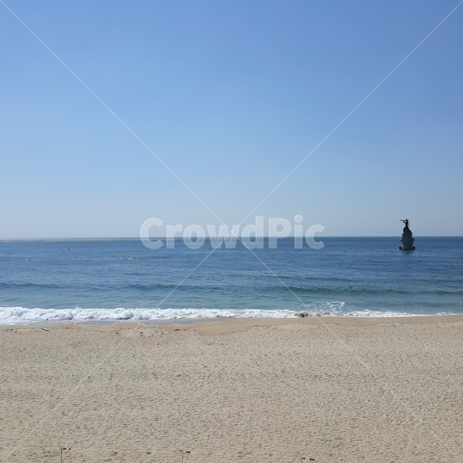 바다,해수욕장,조각상,모래,해변,beach,sand