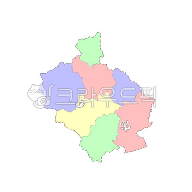 충청도,충청북도,진천군,대한민국,우리나라,한국,행정구역,도,시,군,읍,면,동,지도,행정구역지도,4색지도,파란색,노란색,빨간색,초록색,map