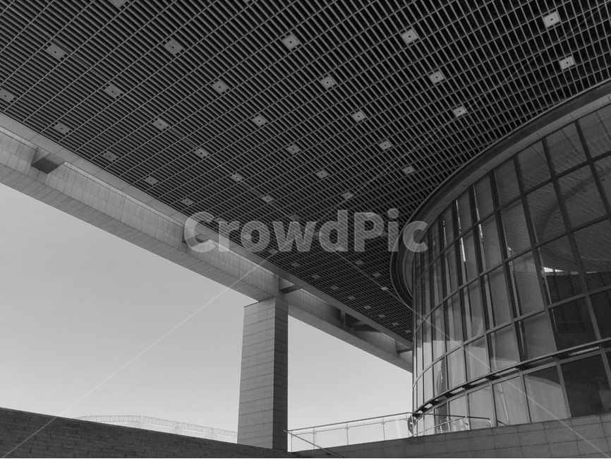 용산,흑백,광장,박물관,오후,흑백,모노톤,monochrome,black and white,건축물,건물외관,exterior,building,structure,architecture,construction