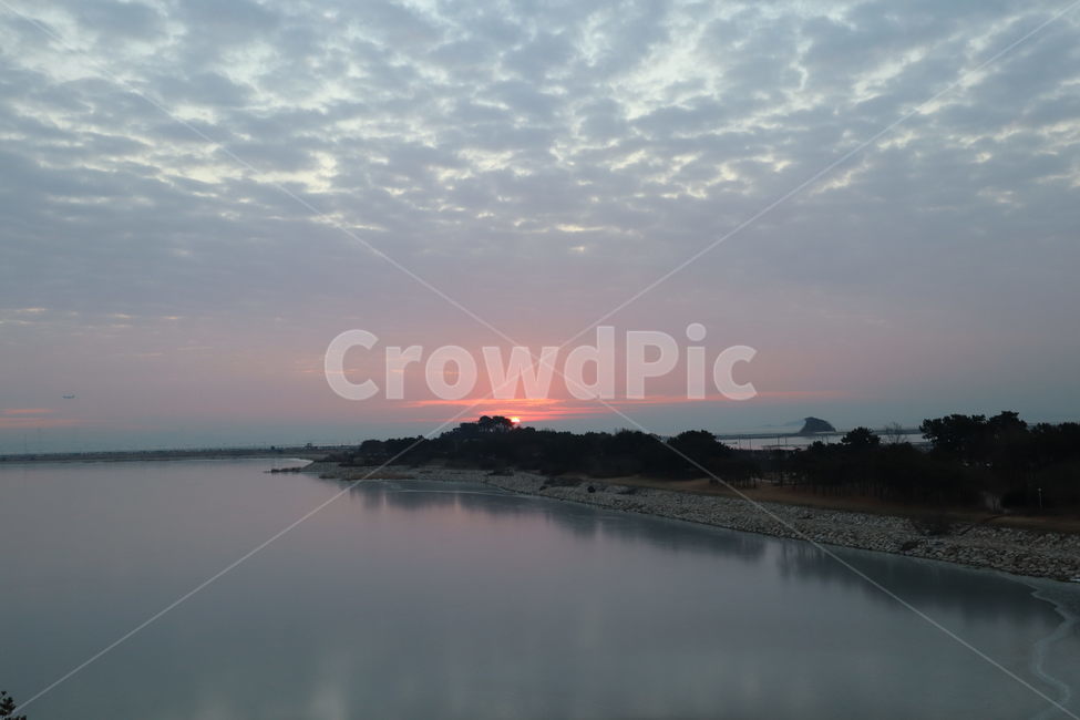 난간,shoreline,해안선,water,바다,ocean,연안,인천,저녘,노을,옥외,갯벌,바닷가