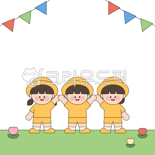 Tulip,festival,greeting,Day care Center,memo,flower garden,picnic,flower,Field,character,kindergarden,children,background,friend,illustration,Garland,hurray,kindergartner,Childrens Day,walk,frame