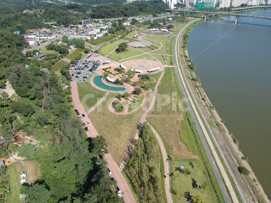 aerial shot,sight,drone shot,Hangang Citizens Park,drone,Guri Hangang Citizens Park