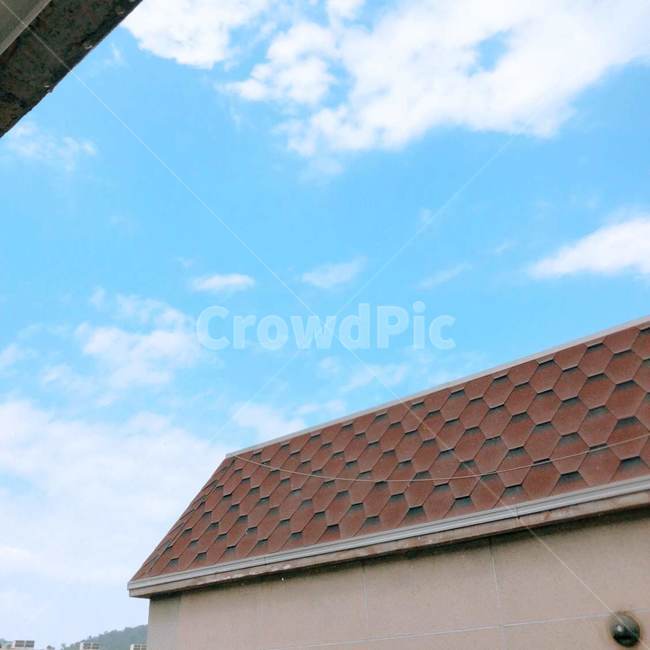 하늘,구름,건물,여름,옥상,자연,풍경,nature,landscape,roof,지붕
