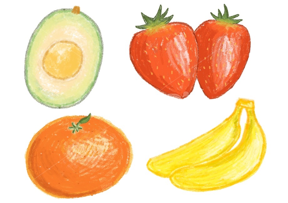 banana,mandarin,avocado,fruit illustration,fruit pictures,fruit,strawberry picture,strawberry