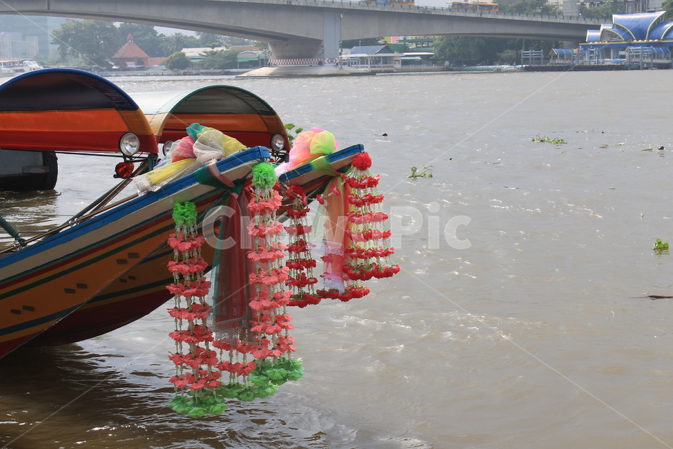 보트,롱테일보트,방콕,짜오프라야,차오프라야,boat,뱃버리장식