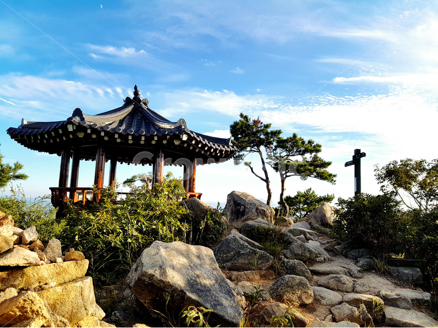 용봉산,정자,하늘,풍경,나무,한국전통,한국문화,korean traditional,korean culture,건축물,건물외관,exterior,building,structure,architecture,construction