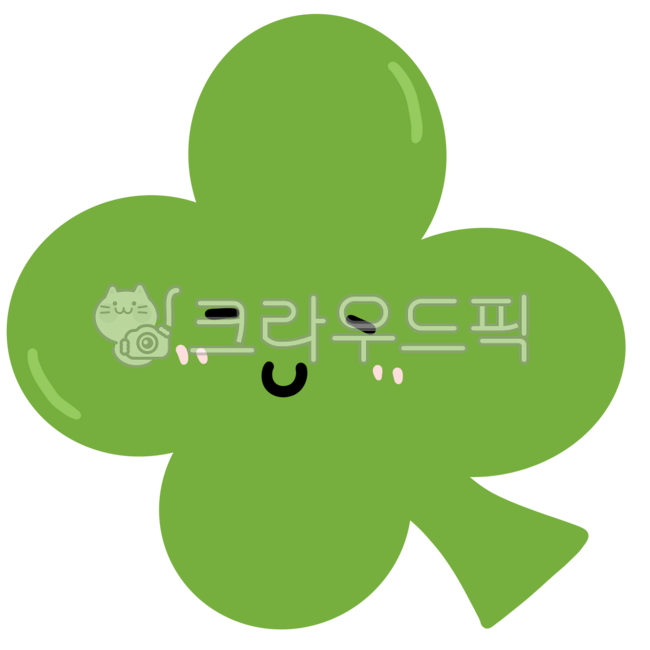 네잎클로버,행운,네잎클로버캐릭터,캐릭터,손그림캐릭터