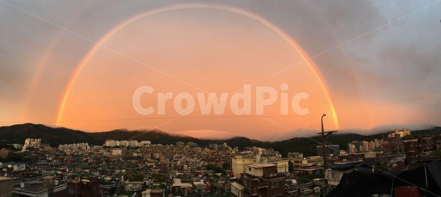 nature,무지개,자연,sky,하늘,rainbow,쌍무지개,도시,풍경,city,landscape,outdoors,옥외