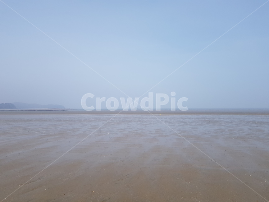 해변,바다,아침,모래,백사장,sea,풍경,차분함,안개,해변,바다,beach,sea
