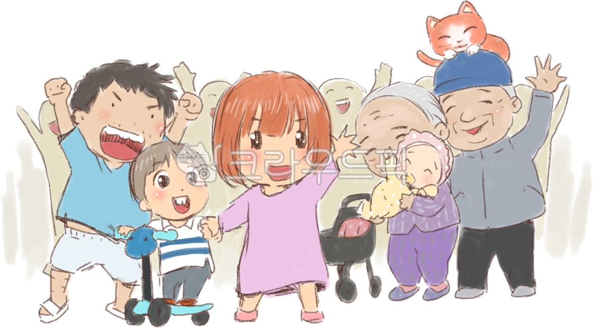 만화,사람,person,사람들,주민들,환영,인사,반기다,동네,가족,아빠,엄마,아이,아기,할아버지,할머니,모두,응원,입주민,투표자,투표인,화목,가정의달,킥보드,유모차,인파,많은사람들,행복,즐거움,긍정적,따뜻함,군중,모임,초대장,초대합니다,지역사회,어서오세요,다같이,함께,우리모두,힘내요,밝은사회,배려,화합,도와주다