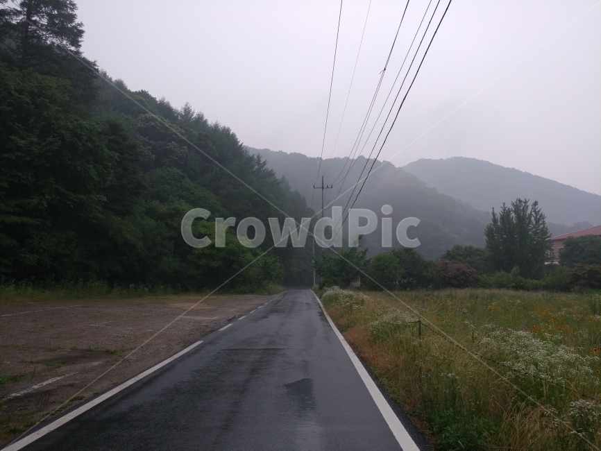 흐린날,시골,도로,풍경,비,시골,마을,풍경,landscape,country,rural,town