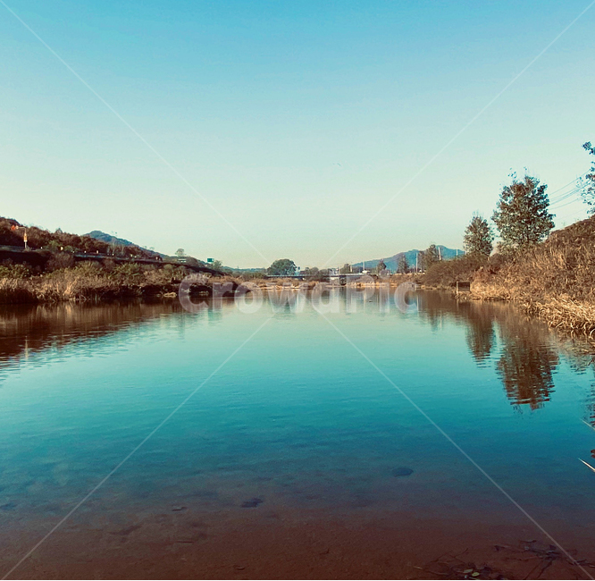 하늘,강,나무,물,돌,풍경,nature,outdoors,옥외,water