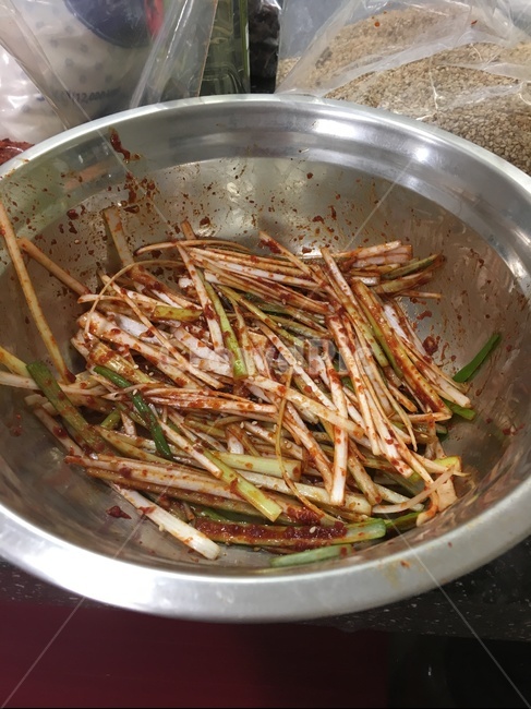 파,무침,음식,요리,식단