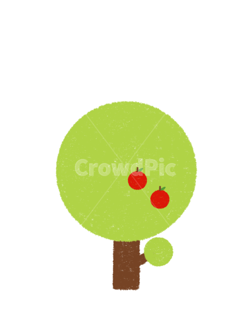 사과나무,색연필일러스트,나무일러스트,사과나무일러스트,나무,누끼,remove background
