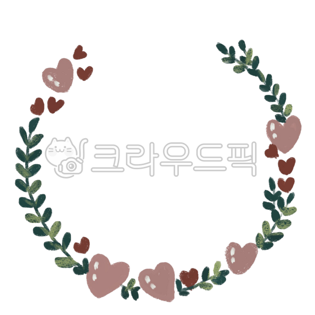 꽃리스,장식,테두리,꽃리스장식,꽃,나뭇입,하트