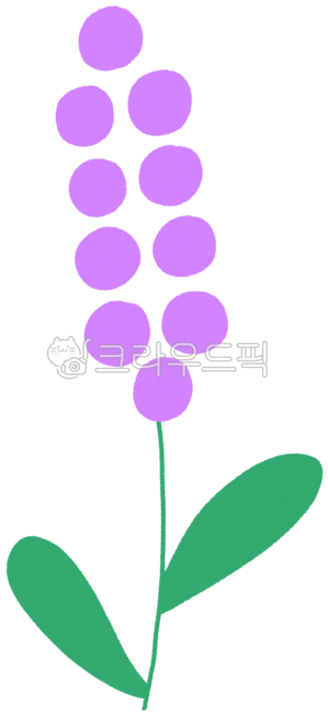 꽃,보라,초록,심플,일러스트,자연,봄,파스텔,귀여운,식물,추상,단순한,그림,꽃그림,꽃일러스트,귀여운꽃