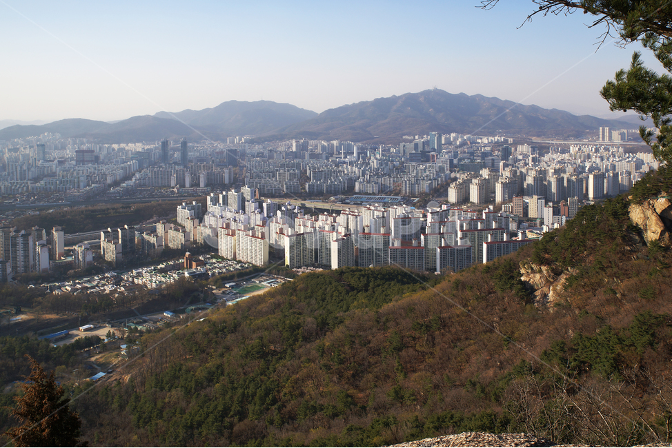 모락산,경기도,의왕시,안양시,도심풍경,아파트,건물