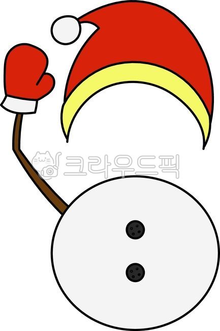 눈사람,합성얼굴,겨울,winter,산타모자,빨간장갑,season,일러스트,눈사람얼굴
