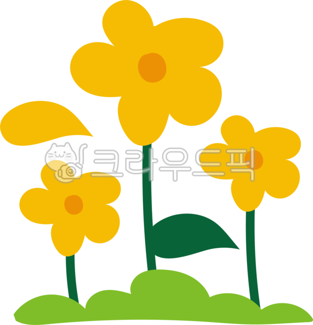 꽃일러스트,꽃그림,꽃손그림,노랑꽃,단순한꽃그림,수선화