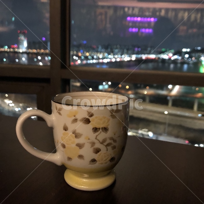 coffeecup,커피컵,cup,야경,티,tea,서울야경,차한잔,컵