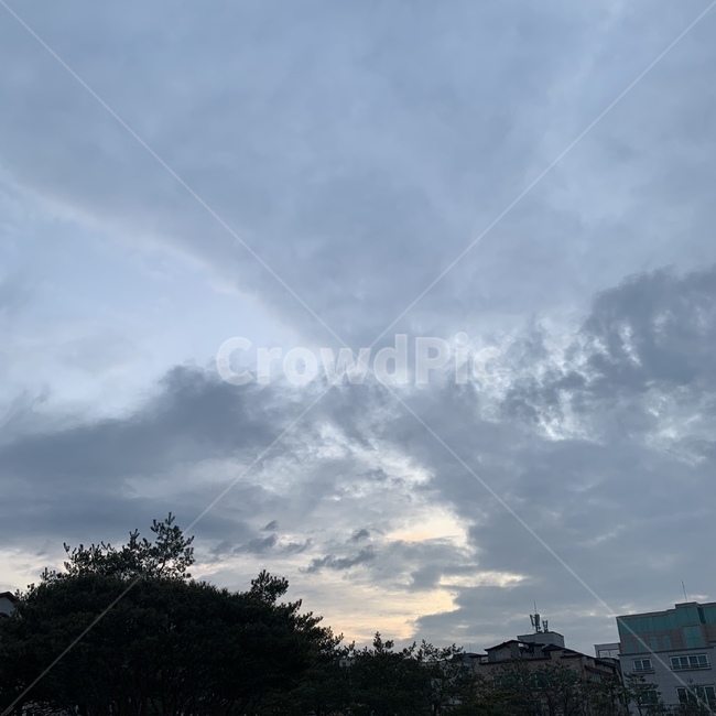 하늘,구름,자연,하늘색,우울