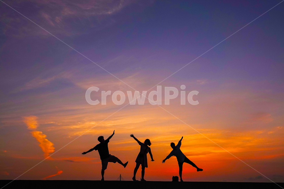 person,사람,human,인간,silhouette,실루엣,모델,포즈,일몰,서해