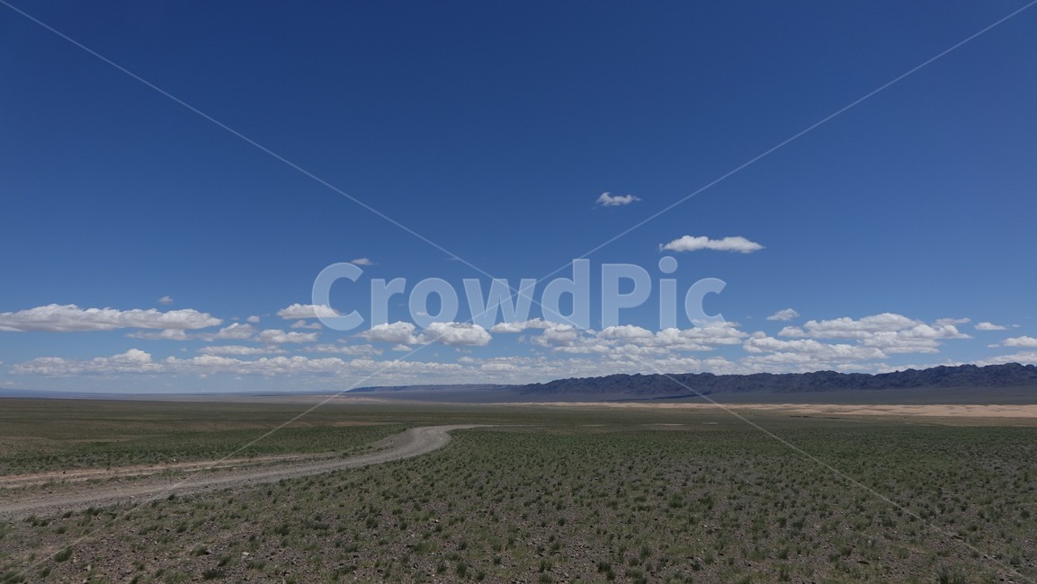 horizon,지평선,벌판,초원,field,구름,blue,파랑,grass,sand,dessert,하늘,sky,오프로드,offroad,outdoors,몽골