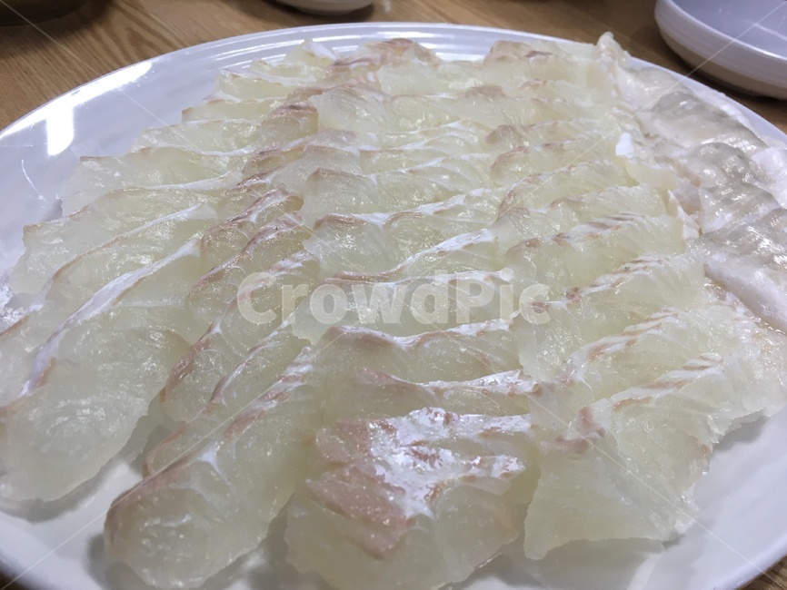 회,생선,음식,안주,광어,대광어