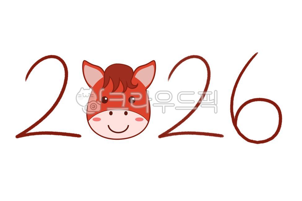 2026,말,붉은말,동물,병오년,2026년,horse,새해,말띠,animal,신년