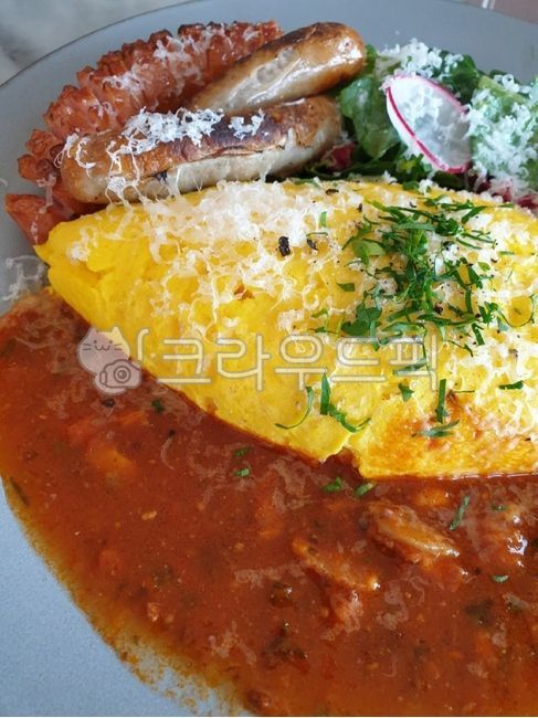 오므라이스,소세지,오믈렛,omelet,sausage