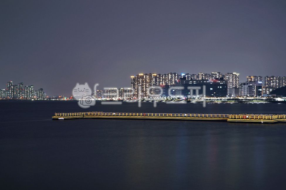 cucumber too,ocean,Siheung city,Oido night view,west sea