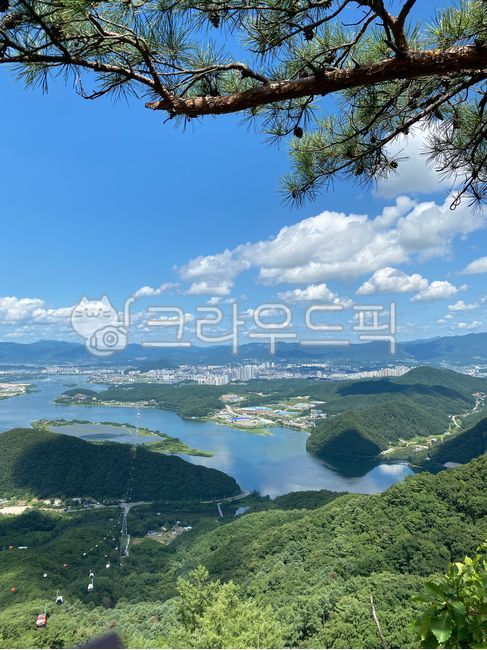 Chuncheon Gable Car Trail,Chun Cheon,Uiam Lake,skywalk,Samaksan Mountain,Chuncheon Cable Car Skywalk