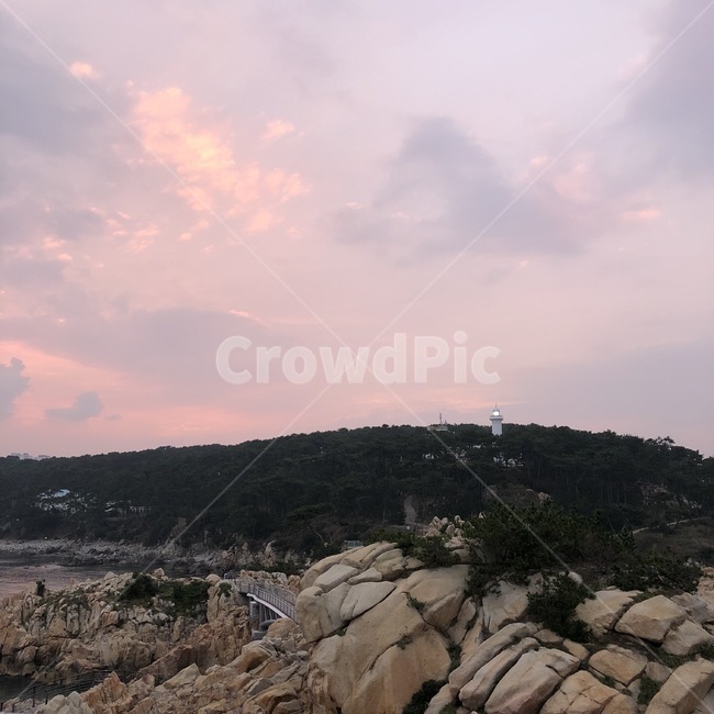 노을,석양,바닷가,대왕암공원,하늘,저녁하늘,저녁노을,바다,울기등대,울산,대왕암,자연,야외,아름다움,신비로움,풍경