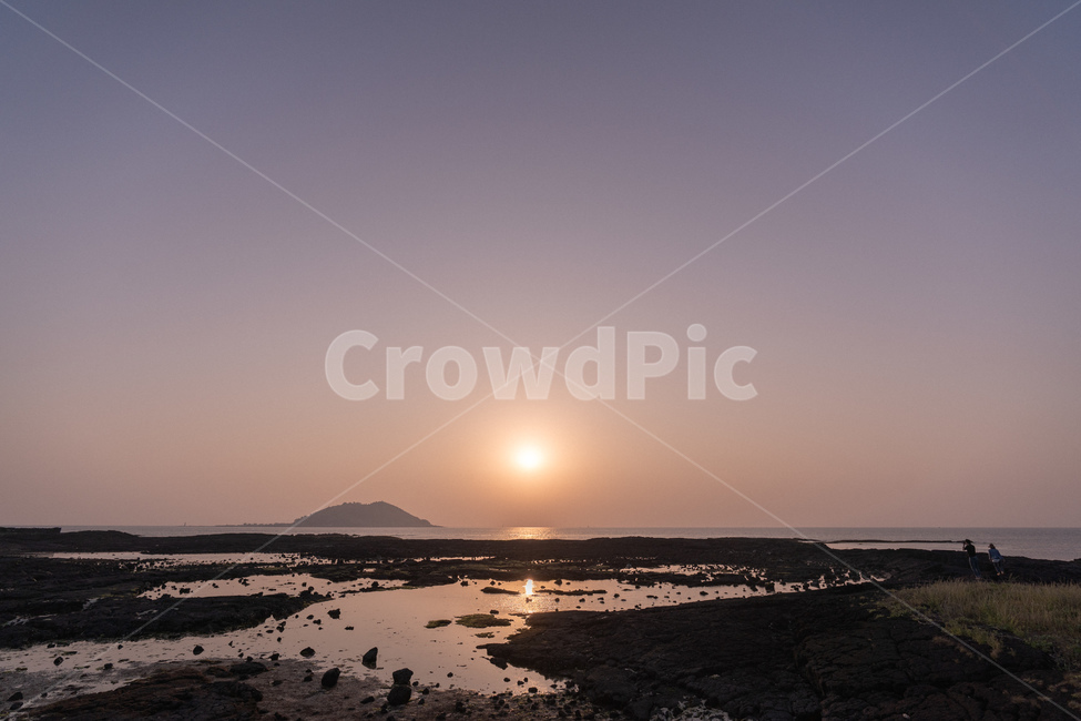 바다,일몰,sunset,노을,윤슬,sea,자연,풍경,nature,landscape,비양도,협재해수욕장,제주도,jeju