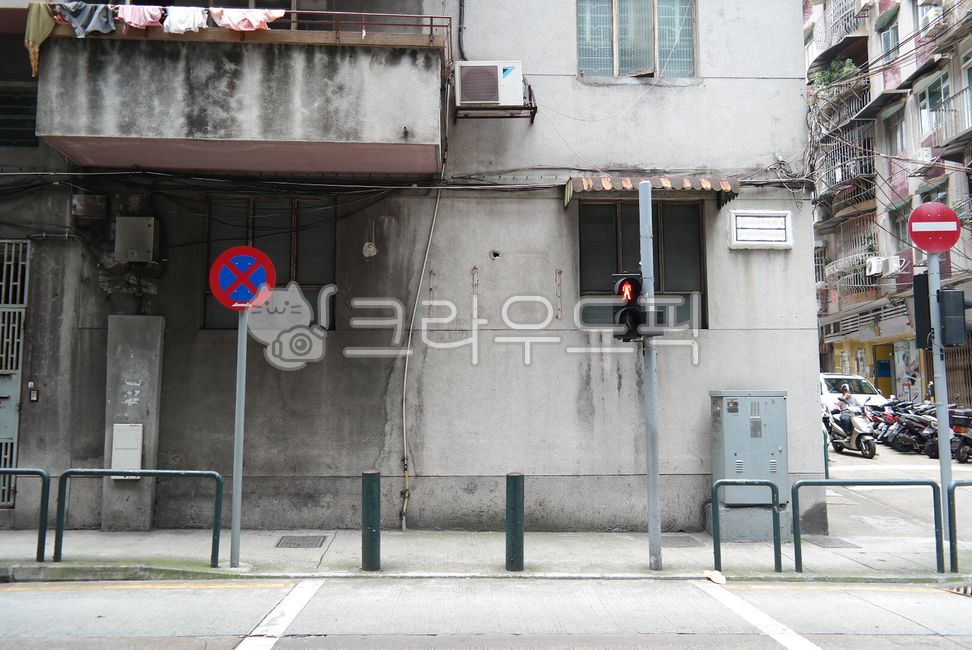 해외,옛날,건물,표지판,신호등,분위기