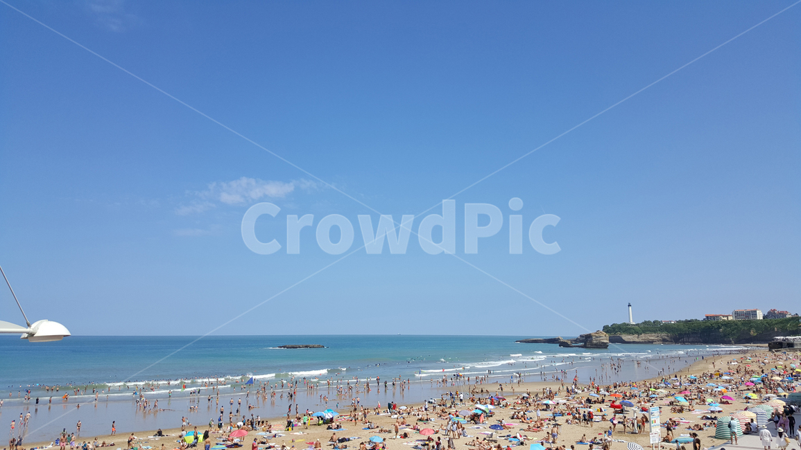바다,해수욕장,바캉스,휴가,여름,프랑스,관광지,물놀이,beach,ocean,sea,해안가,피서지,등대,휴양지,수영,햇빛,여행,휴가,traveling,vacation,trip