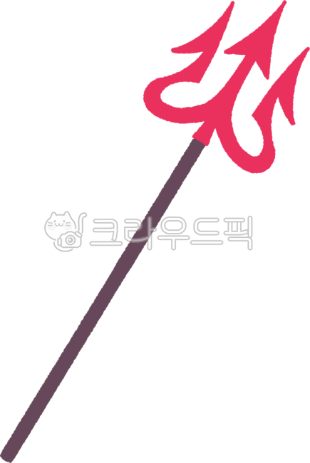삼지창, 무기, 악마, 창, 도구, 사진,이미지,일러스트,캘리그라피 - monuuu작가