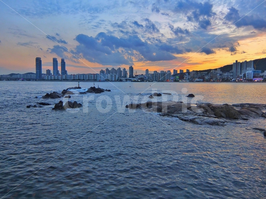 바다,해변,석양,노을,부산,광안리,민락동,야경,도시,풍경,city,landscape,한국도시풍경,한국도시경관,korea cityscape,nature,자연