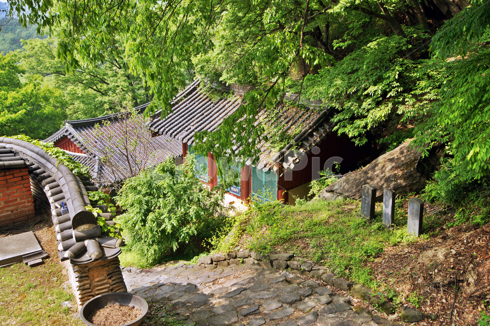 성불사,천안,태조산,사찰,문화재자료,도선국사,요사채,신록,계절,한국전통,한국문화,korean traditional,korean culture,종교,신앙,religion,belief,faith,건축물,건물외관,exterior,building,structure,architecture,construction