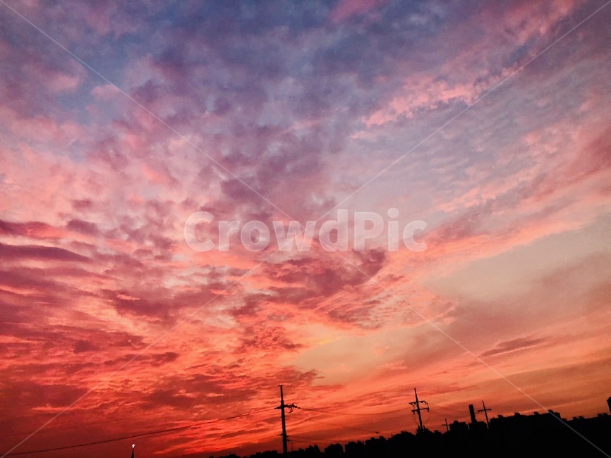 빨간노을,redsky,노을,영롱함,redcloud,하늘,전망,석양,해질녘,저녁하늘,자연,풍경,nature,landscape