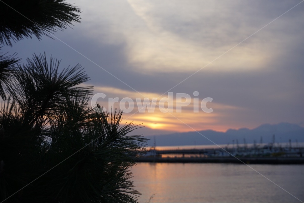 일본,japan,자연,nature,풍경,scenery,구름,하늘,sky,바다,sea,자연,풍경,nature,landscape,outdoors,옥외,red sky,붉은 하늘,dusk,황혼,dawn,새벽,sunset,일몰