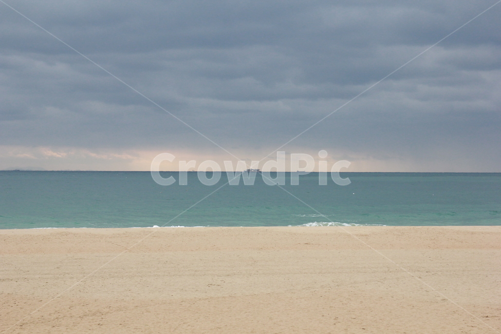 바다,해변,beach,모래사장,구름낀하늘,수평선,부산