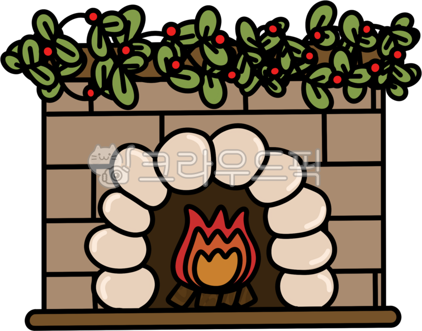 Winter,Christmas,Christmas,line drawing,sticker,fireplace,fire,brick,leaves,fruit,plant,decoration,Christmas Day,anniversary,charming,cute,journaling,decorating,decor,illustration,vintage,ornaments,Christmas decorations,Christmas de