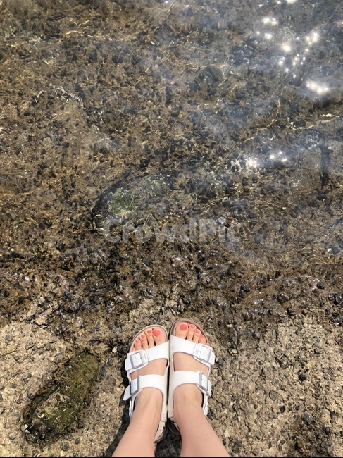 신발류,샌들,sandal,발,여름,강,매니큐어,패디큐어,피크닉,더위