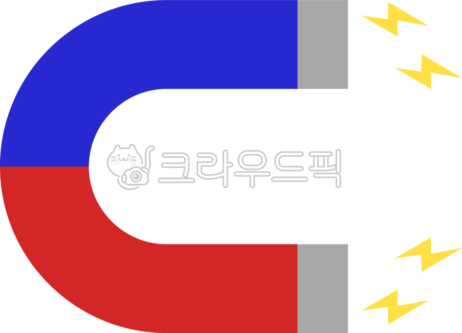 자석, 말발굽자석, n극, s극, 파란자석, 사진,이미지,일러스트,캘리그라피 - bidansol작가